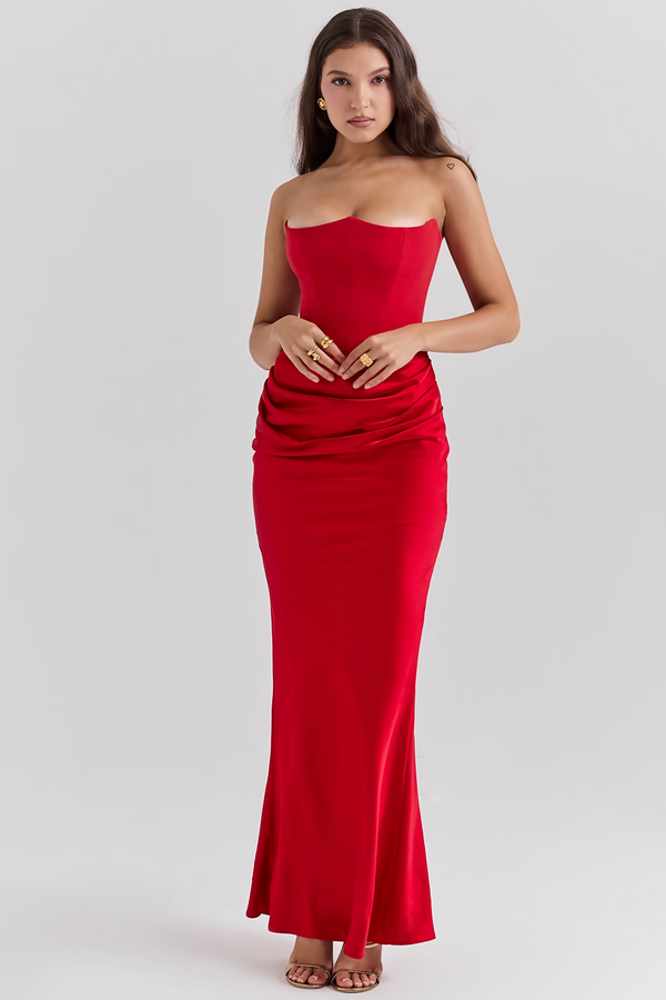 House of CB Persephone Dress in Scarlett Red